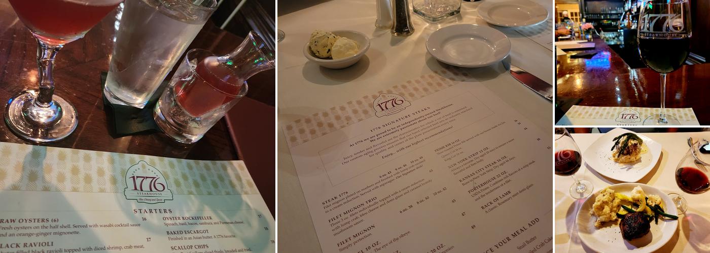 1776 Steakhouse Menu