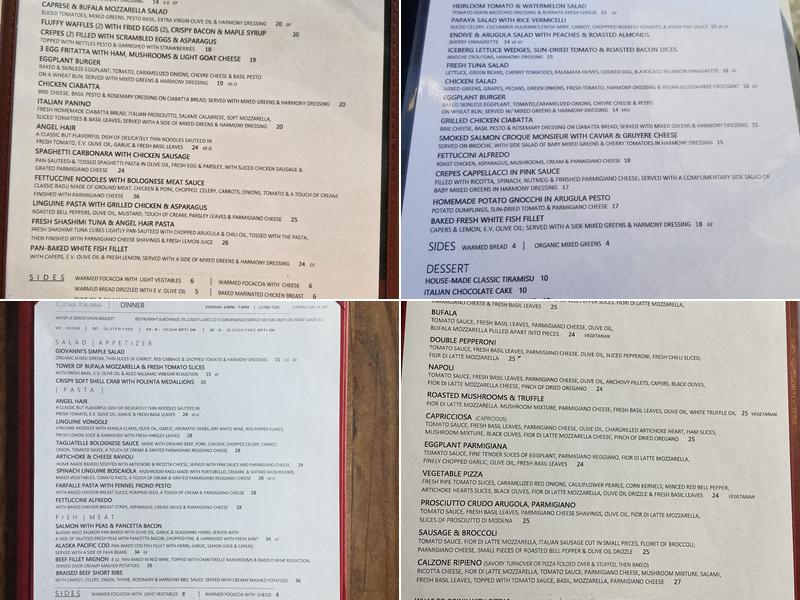 Harmony Cafe at the Pewter Plough Menu