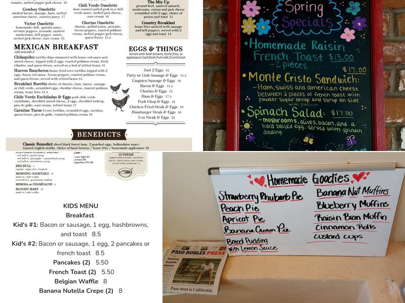 Touch of Paso - Coffee • Breakfast • Lunch Menu