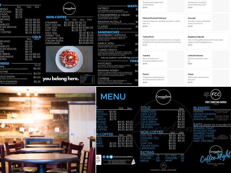 Connection Café Menu