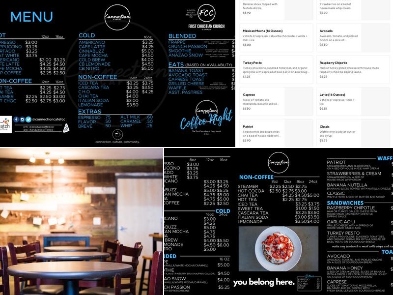 Connection Café Menu