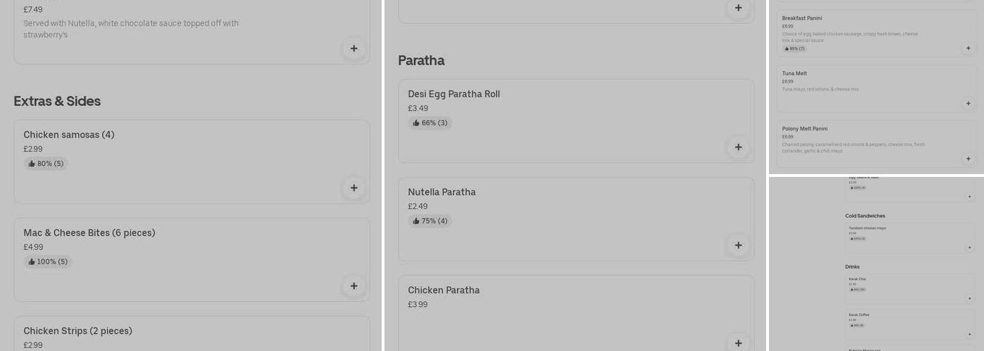 Haslingden Bar And Grill Ltd Menu