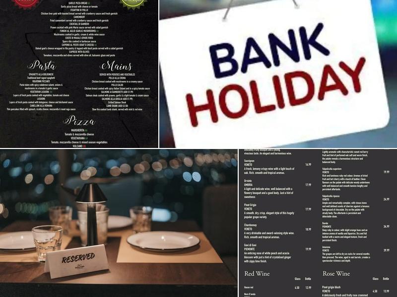 Siena Restaurant Menu