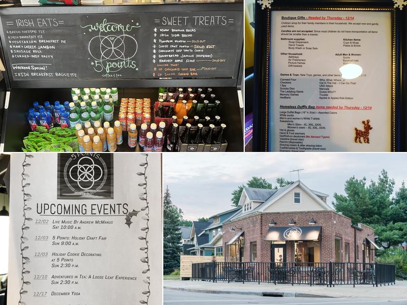 5 Points Coffee & Tea Menu