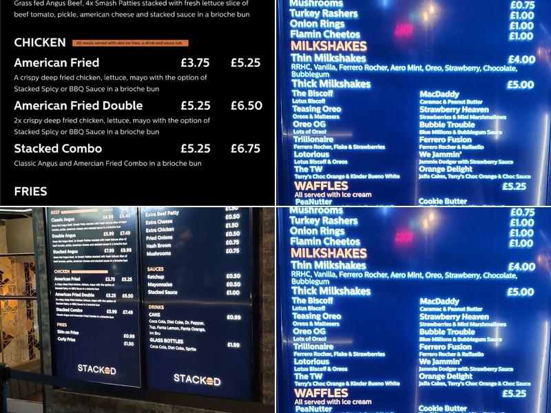 Stacked Menu