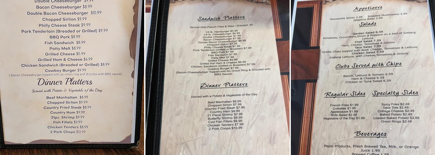 Marcy's Kitchen Menu