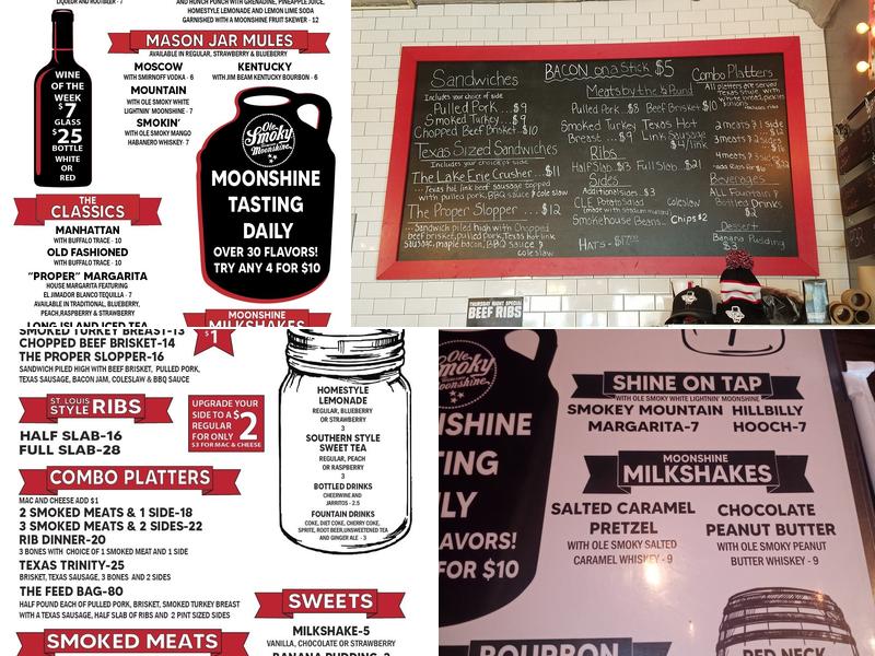 The Proper Pig Smokehouse Menu