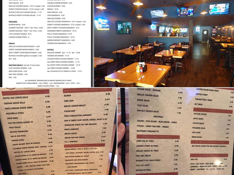 Bumpers Pub Menu