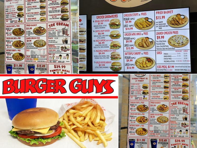 Burger Guys Menu