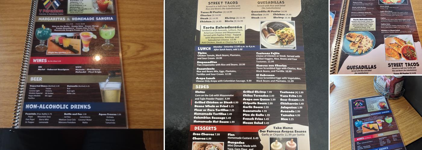 El Arepazo Y Pupuseria Menu