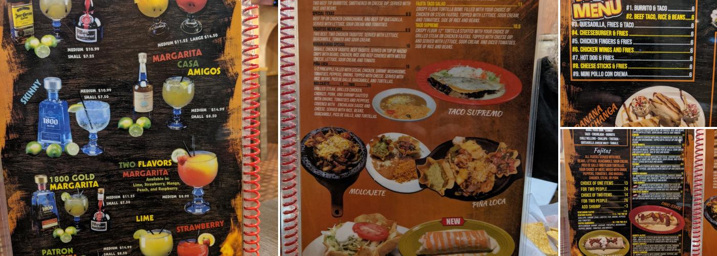 Don Tequila Amherst Menu