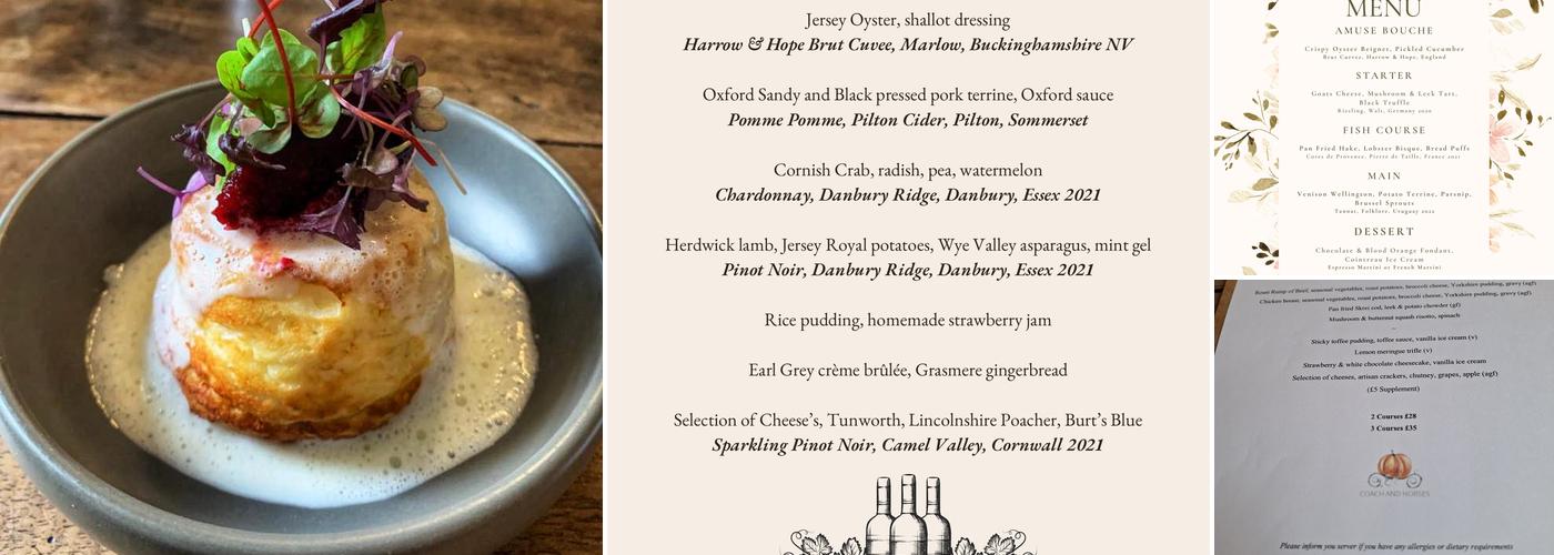 The Coach & Horses Menu