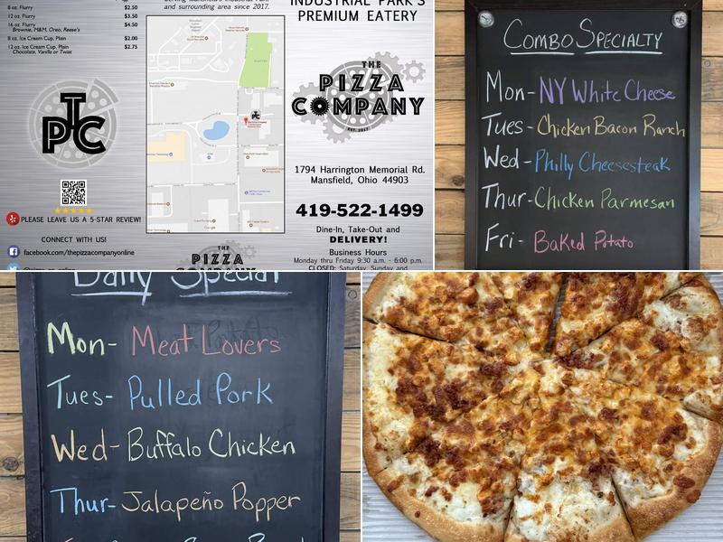 The Pizza Company Menu