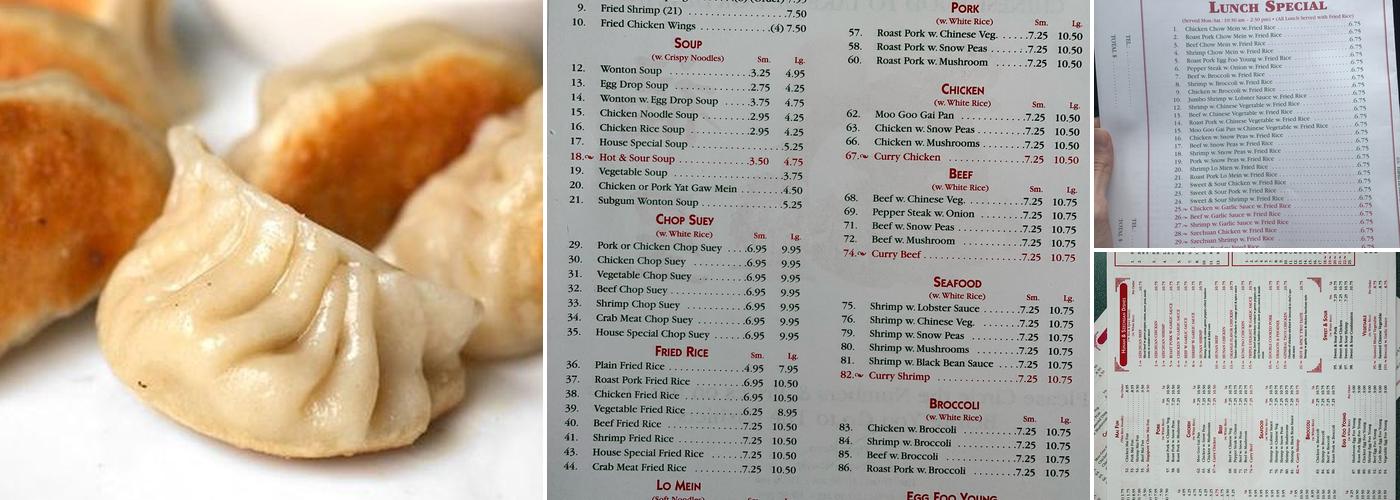 Fu Sing Menu