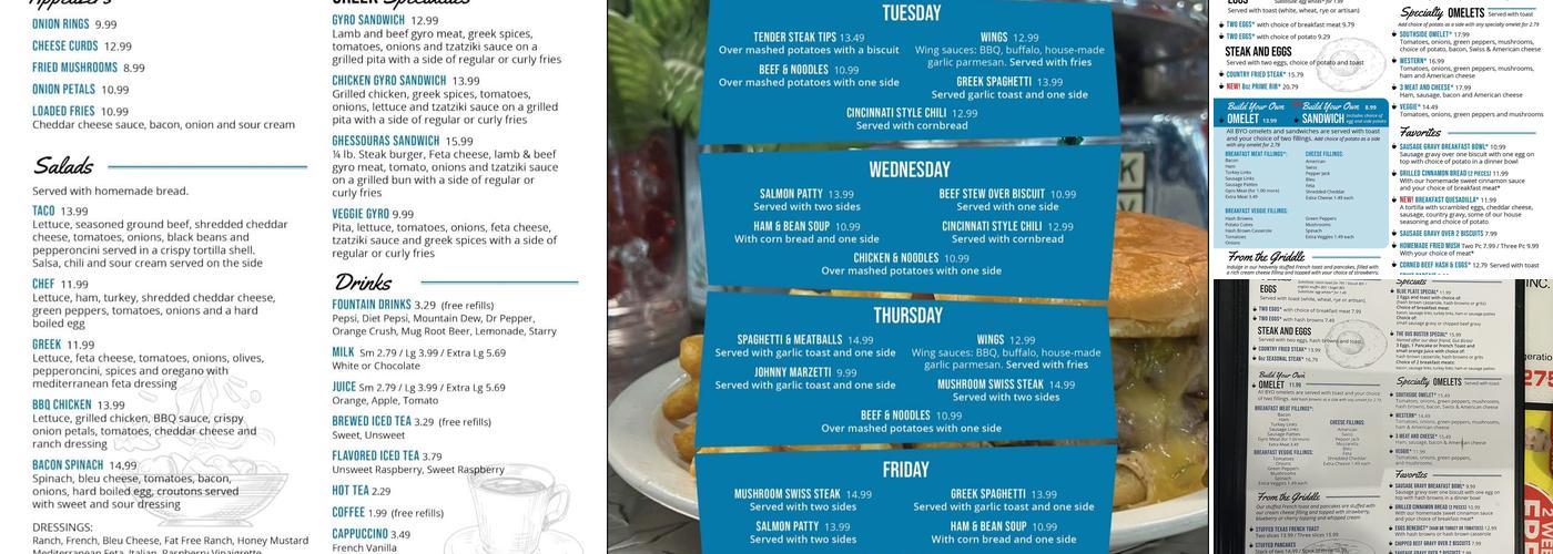Southside Diner Menu