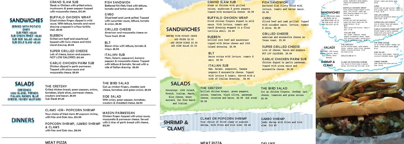 Linder's Sports Bar & Grill Menu