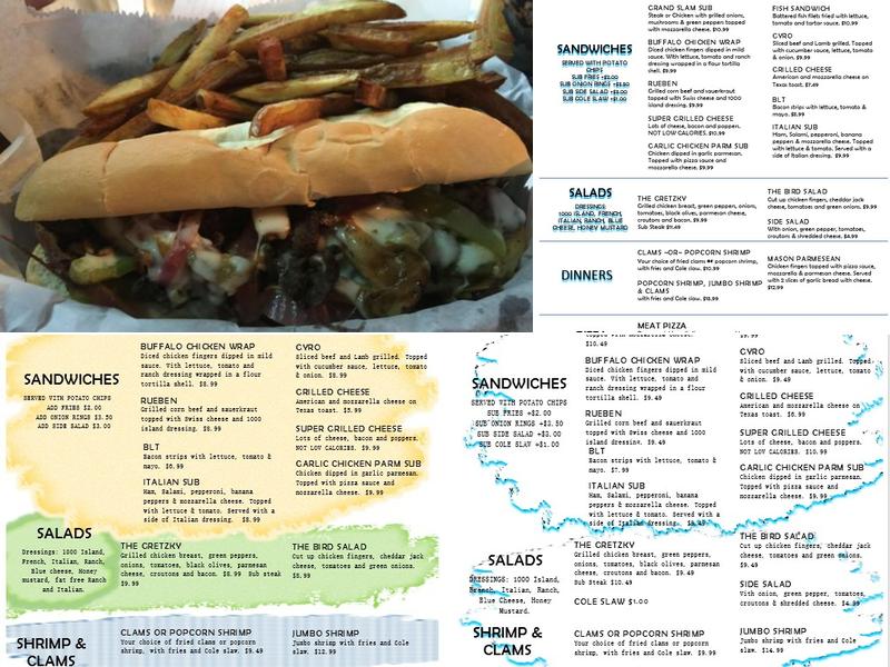 Linder's Sports Bar & Grill Menu