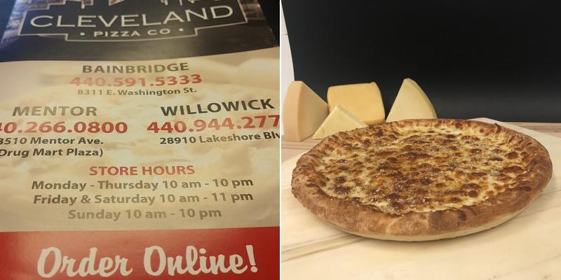 Cleveland Pizza Co Menu