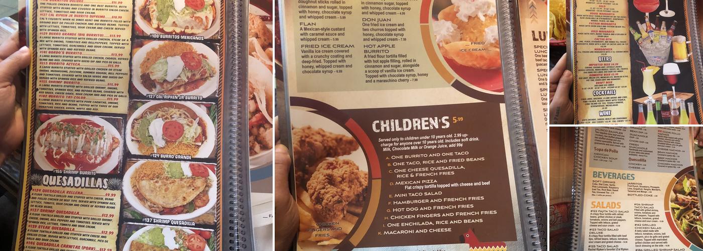 La Tolteca Menu