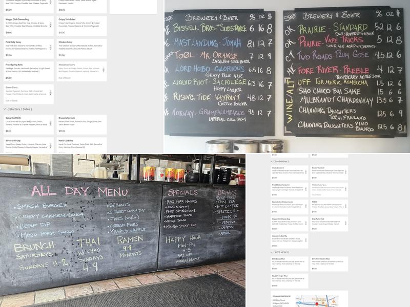 STANDARD GASTROPUB Menu