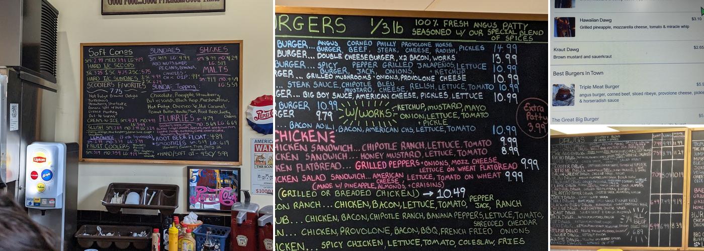 Scooter's World Famous Dawg House Menu