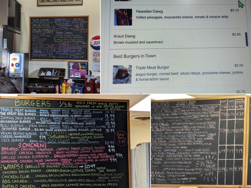 Scooter's World Famous Dawg House Menu