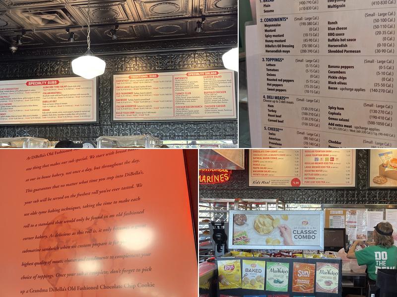 DiBella's Subs Menu