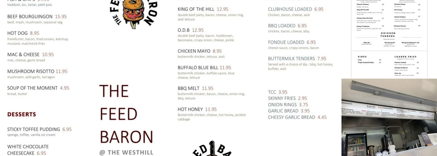 The Feed Baron Menu