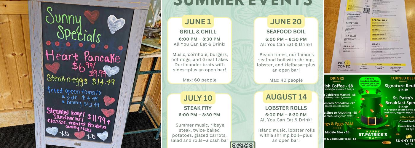 Sunny Street Cafe Menu