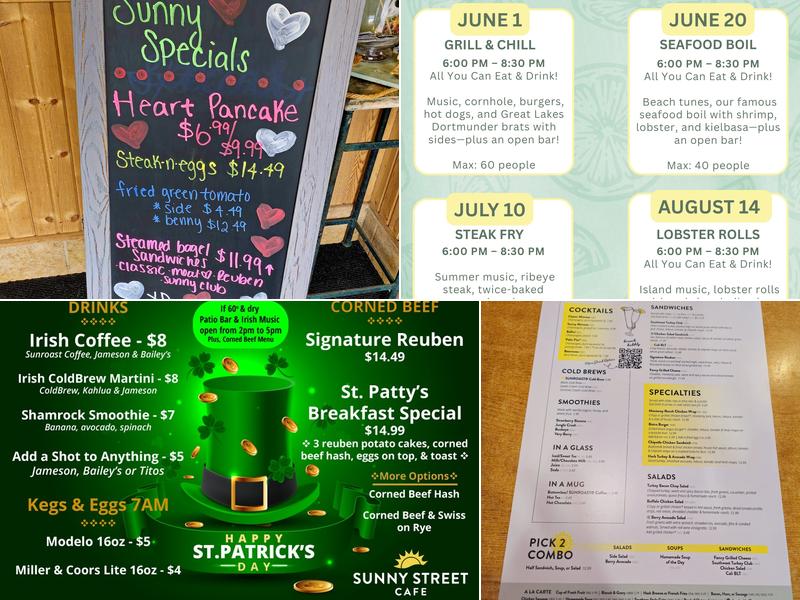 Sunny Street Cafe Menu