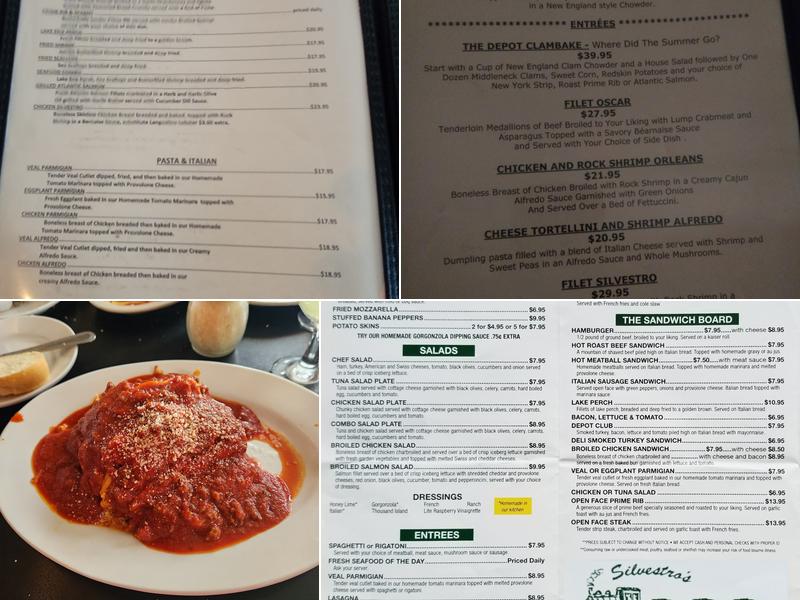 Silvestro's Depot Cafe Inc Menu