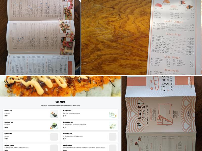 Hibachi & Sushi Menu