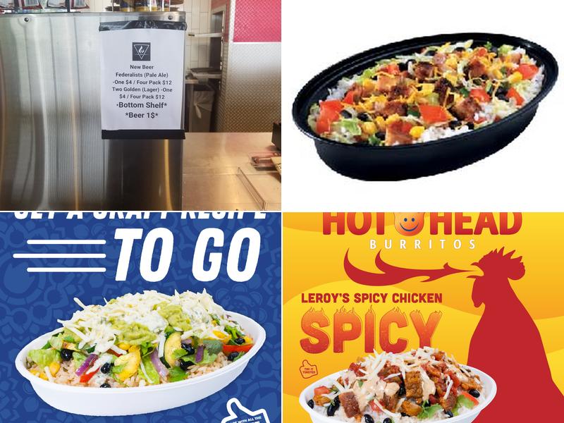 Hot Head Burritos Menu