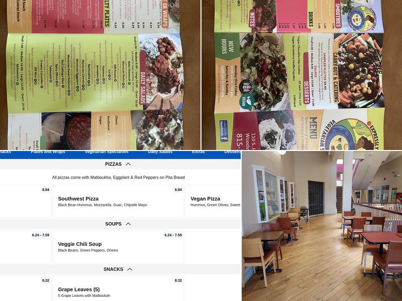 Expressly Leslie Vegetarian Specialties Menu