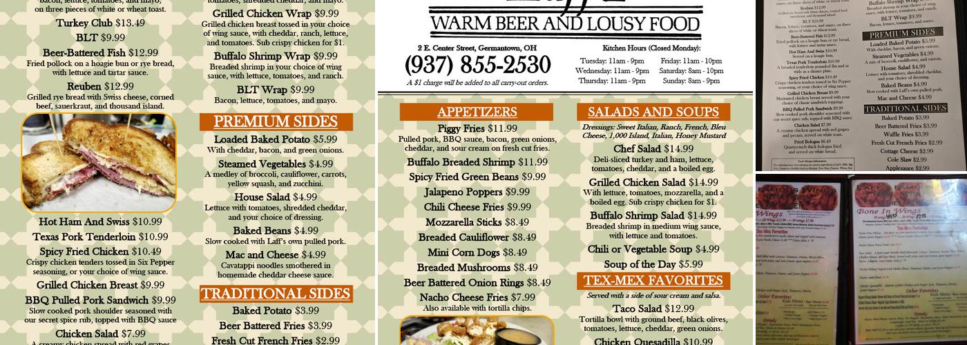 Laff's Menu
