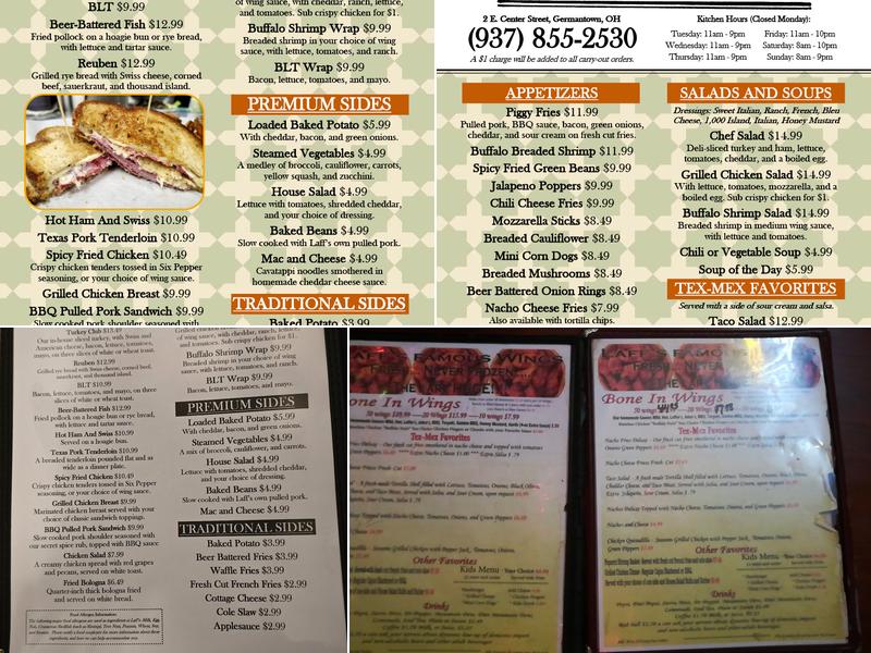 Laff's Menu