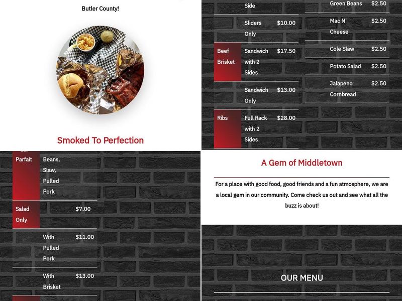 Combs BBQ Central Menu