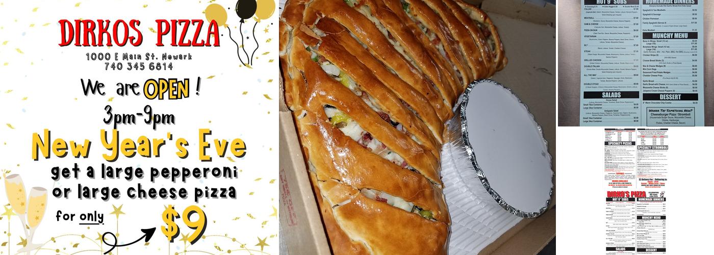 Dirko's Pizza Menu