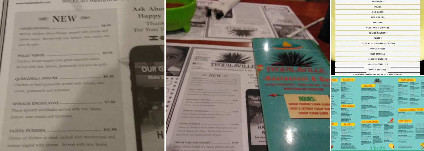 Tequilaville Menu