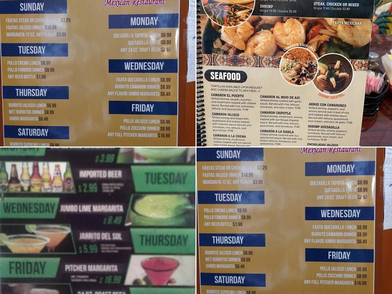 Puerto Vallarta Menu