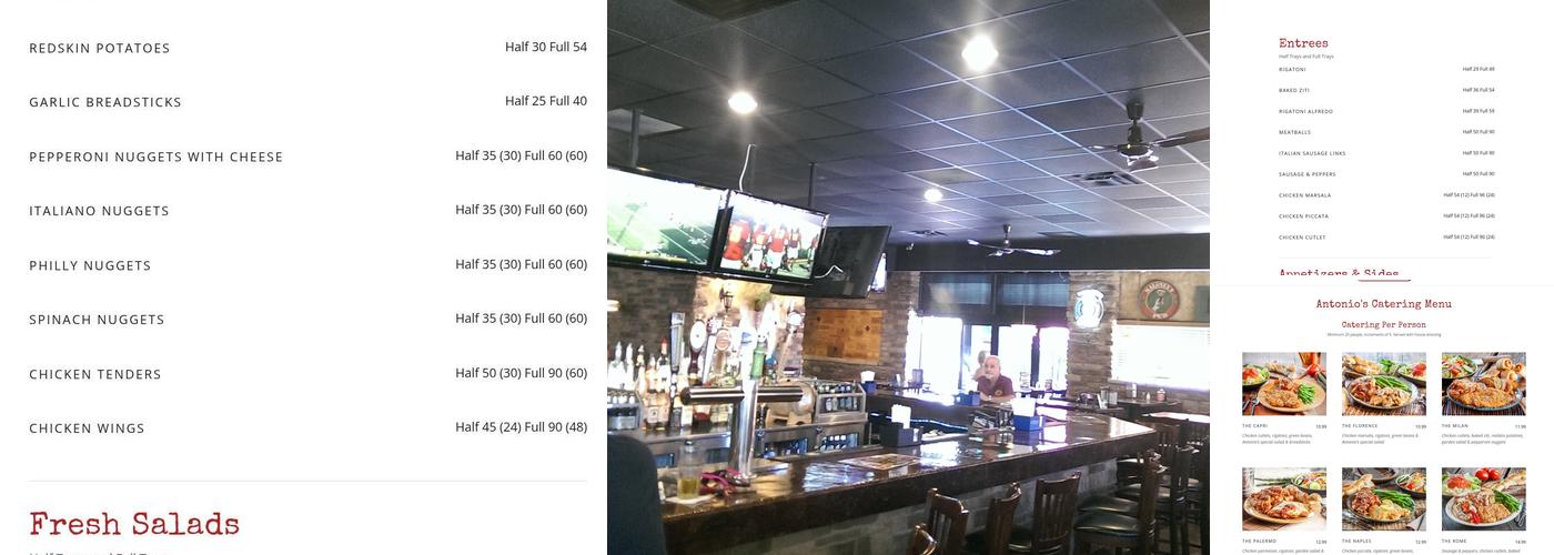 Antonio's Pizzeria LoSchiavo Menu