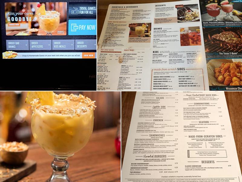 Cheddar's Scratch Kitchen Menu