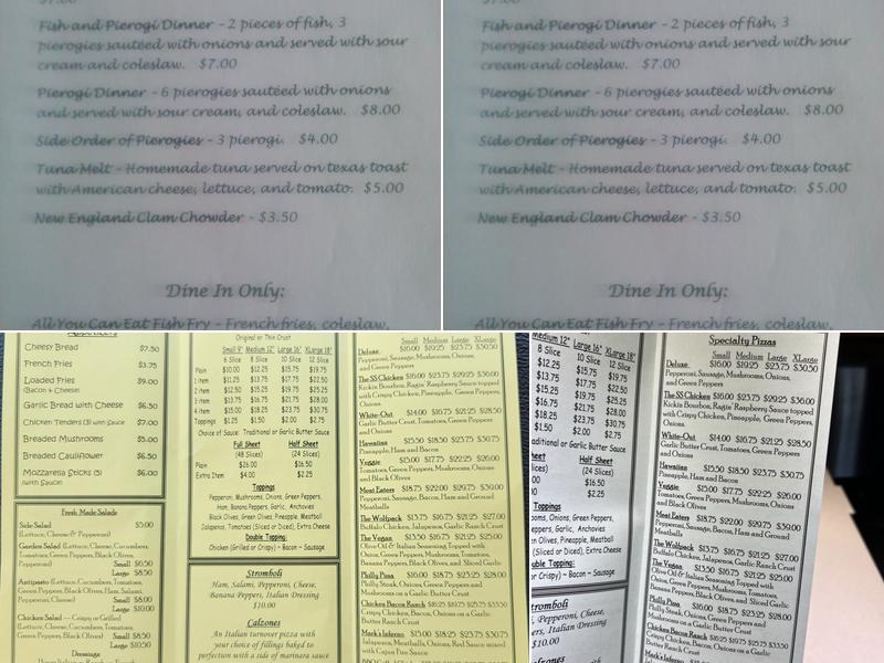 Paisano's Pizza Menu