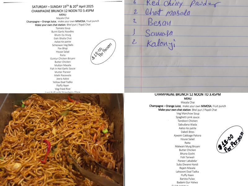 Cuisine of India Menu