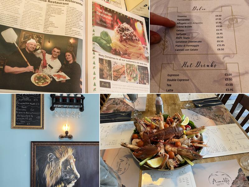 Amalfi Restaurant & Pizzeria Menu