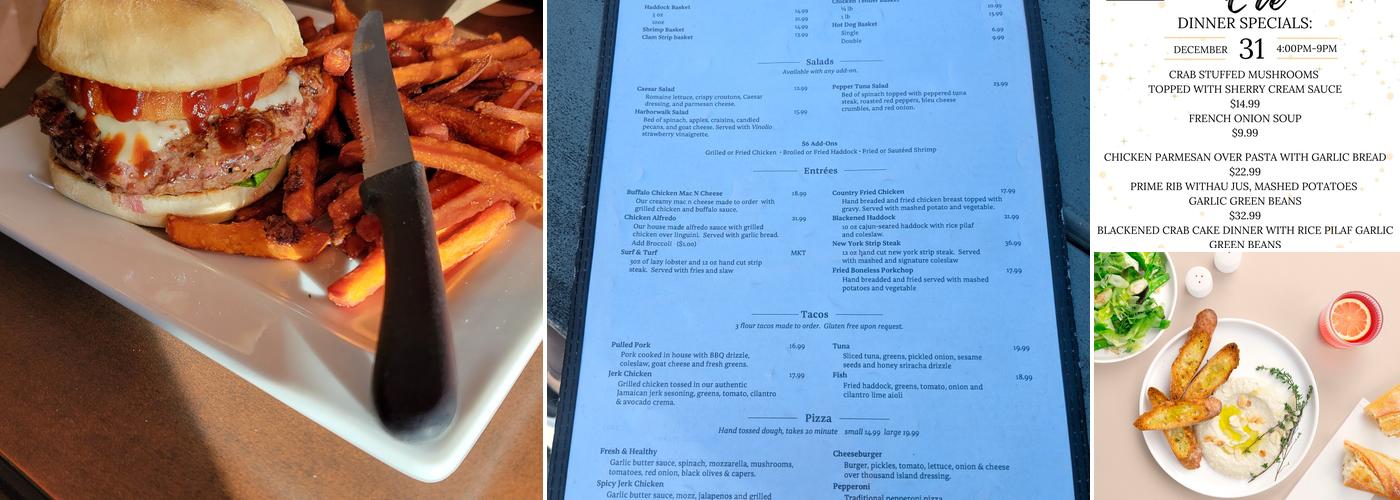 Harborwalk Restaurant Menu