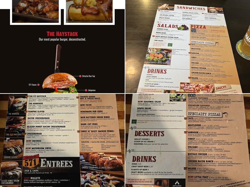 571 Grill & Draft House Menu
