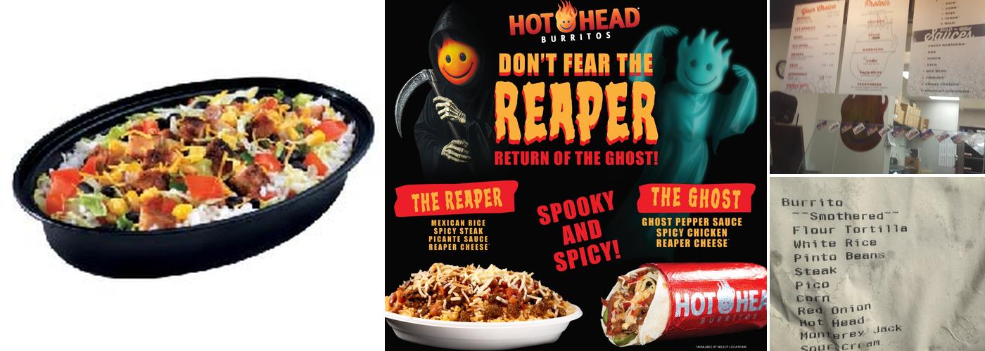 Hot Head Burritos Menu