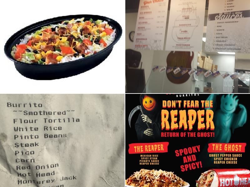 Hot Head Burritos Menu