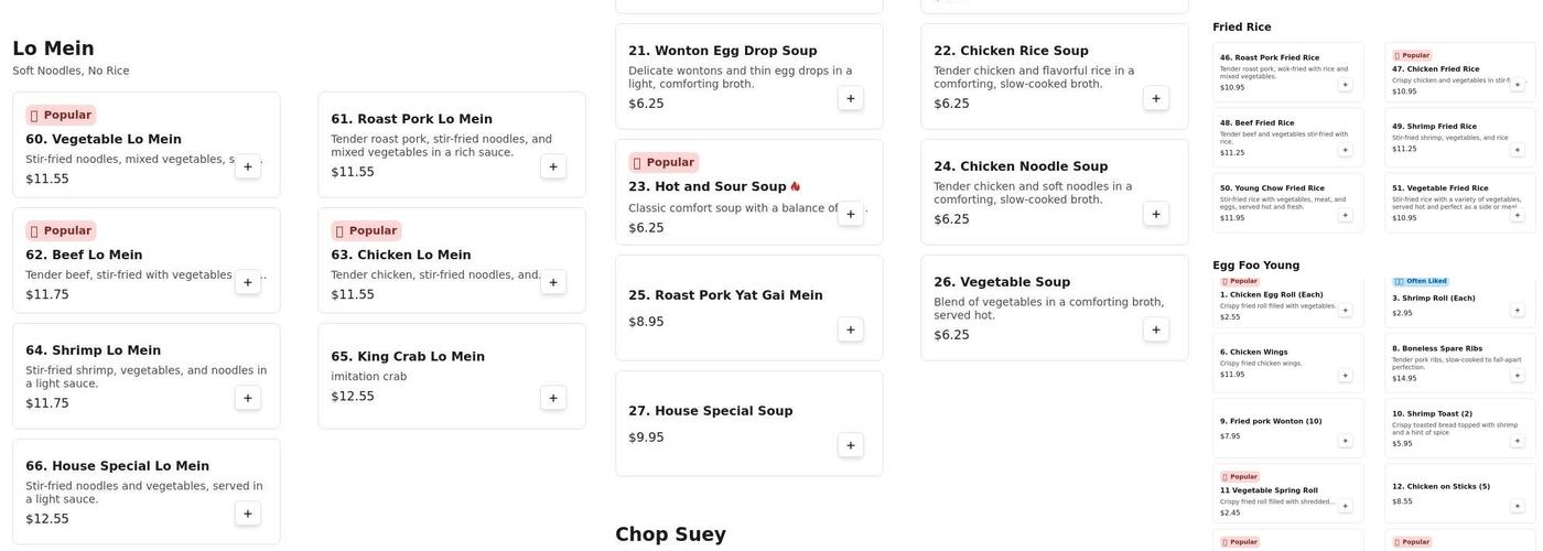Hung Lung Menu